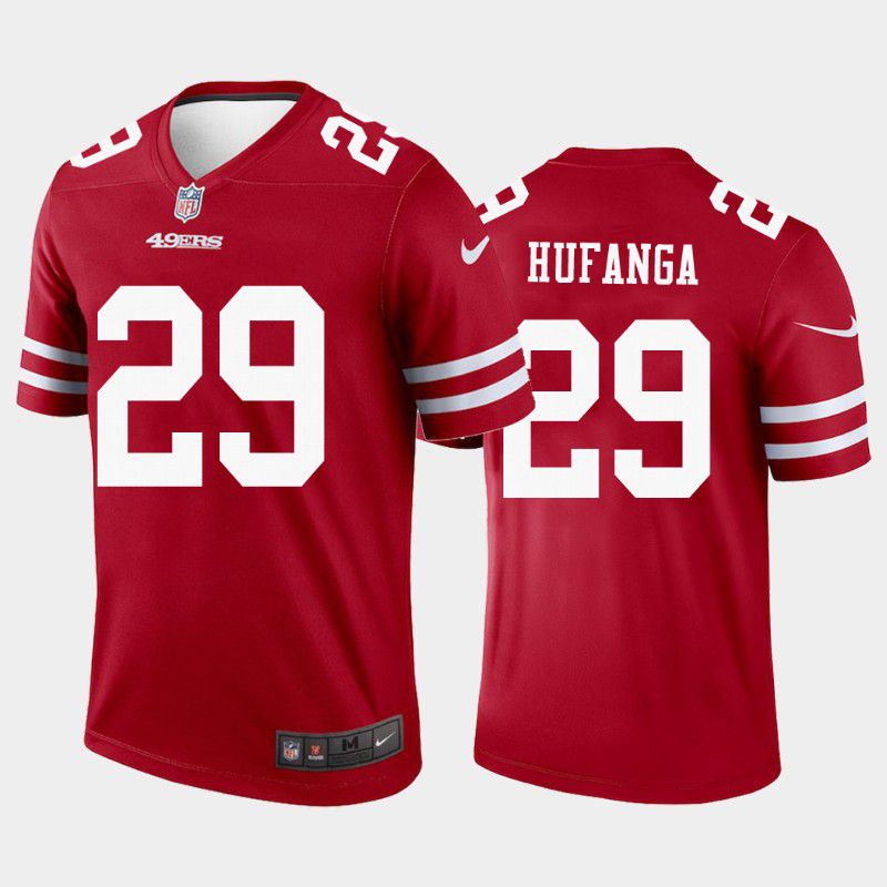 Men San Francisco 49ers #29 Talanoa Hufanga Nike Scarlet Legend NFL Jersey